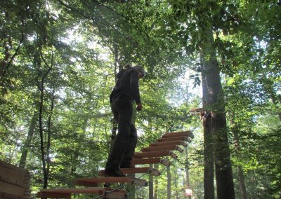 Building a staircase in a climbing garden