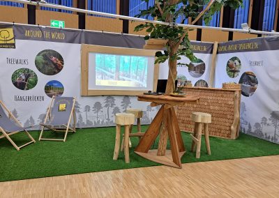 Cambium trade fair stand with a natural design